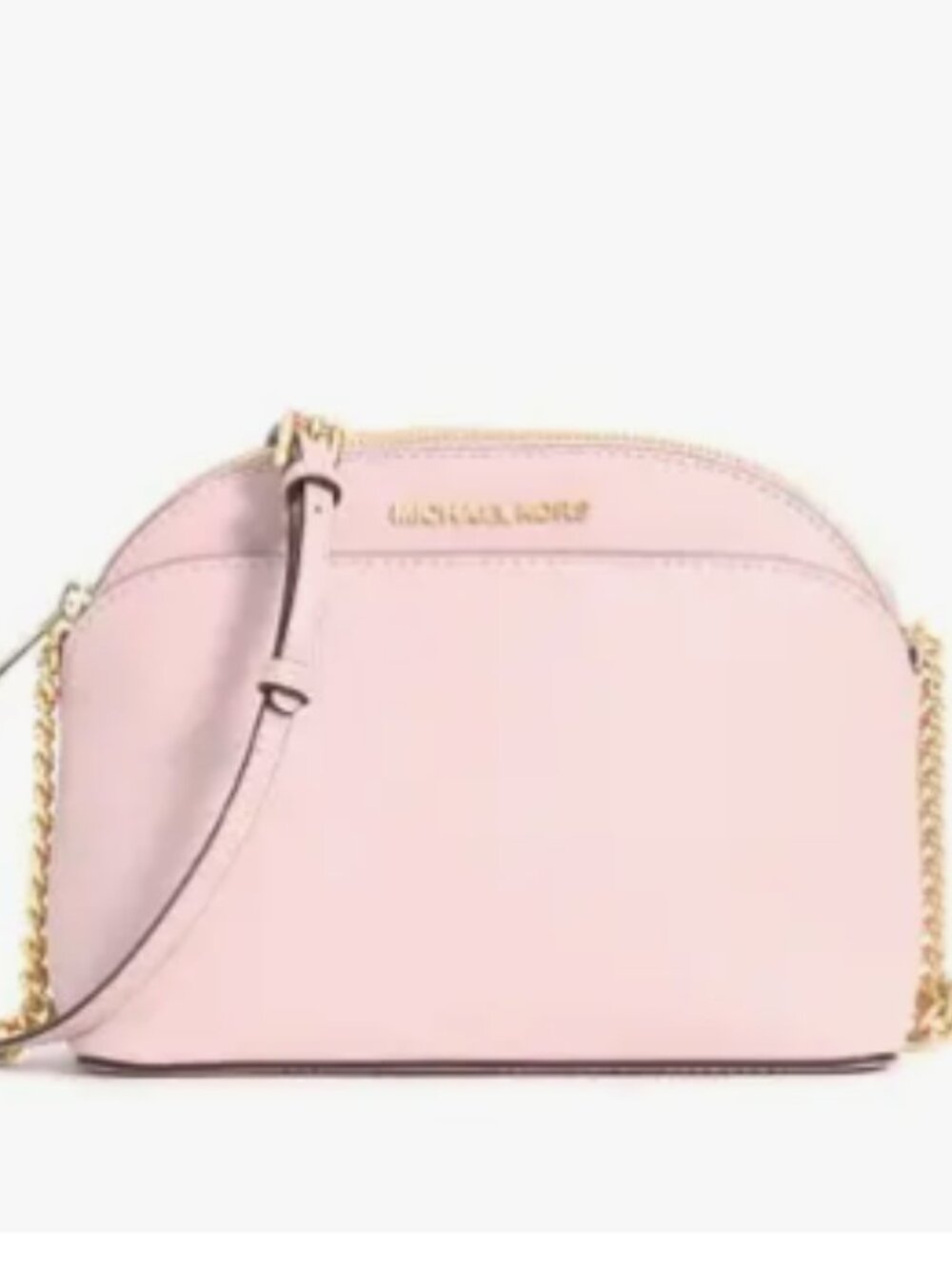 Michael Kors Jet Set Travel Medium Saffiano Leather Dome Crossbody Bag